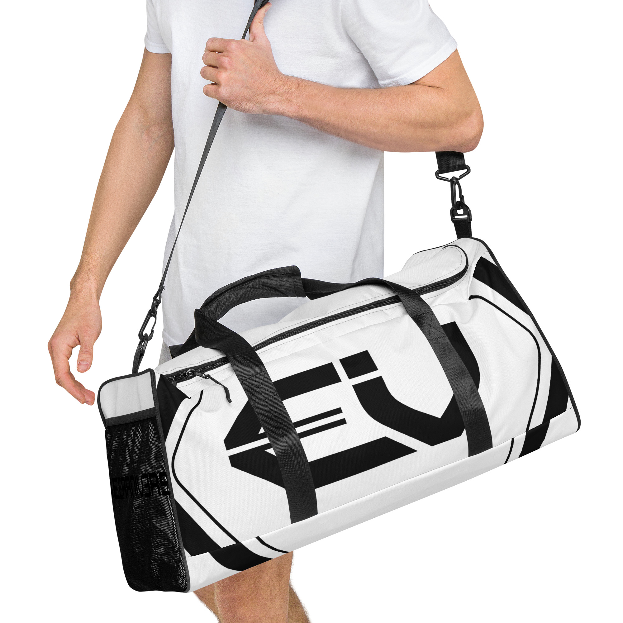 all over print duffle bag white right front 64a2e80e4571f