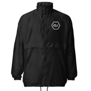 basic unisex windbreaker black front 649ee237521d7.jpg