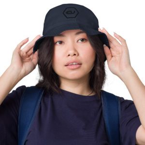 fashion bucket hat navy front 649e9bd80818a.jpg