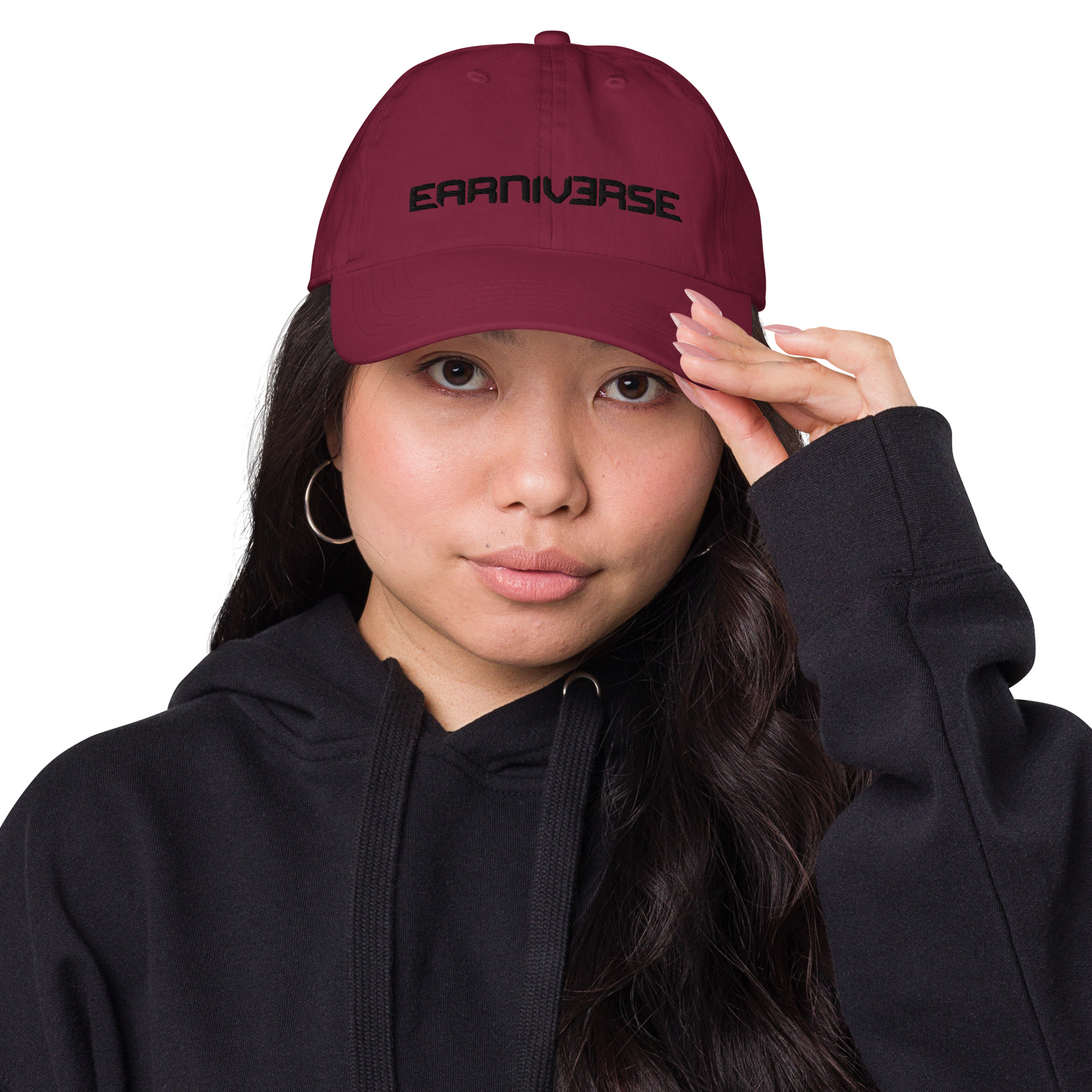 fitted baseball cap burgundy front 64a27e0c88939