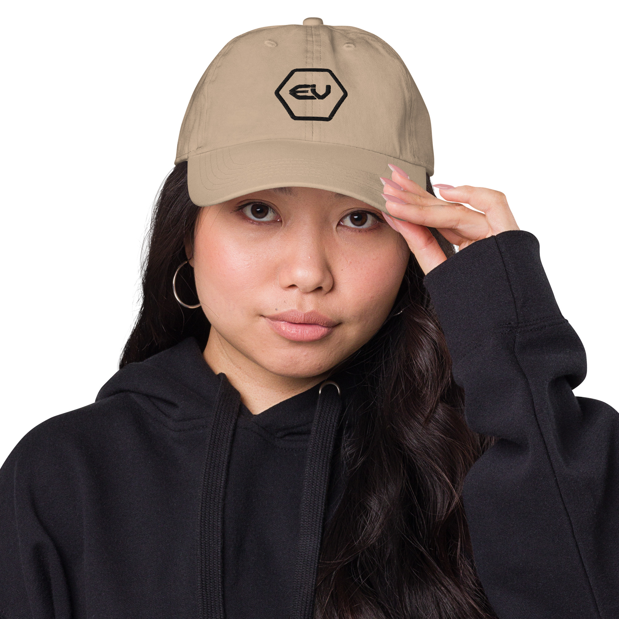 fitted baseball cap khaki front 64a27dbf0eaba