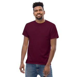 mens classic tee maroon front 2 649eb7fc3bedf.jpg