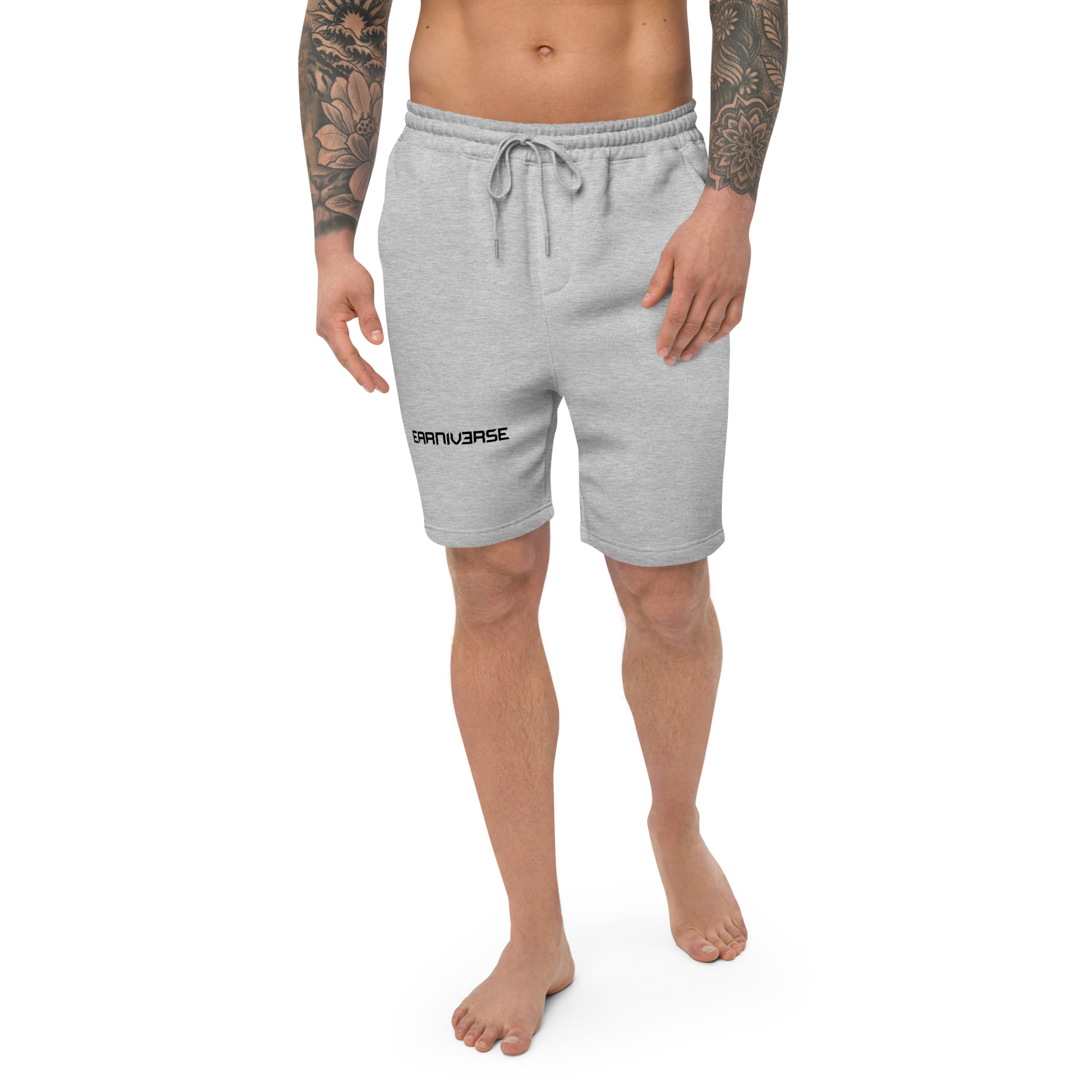 mens fleece shorts heather grey front 649ed42604f83.jpg