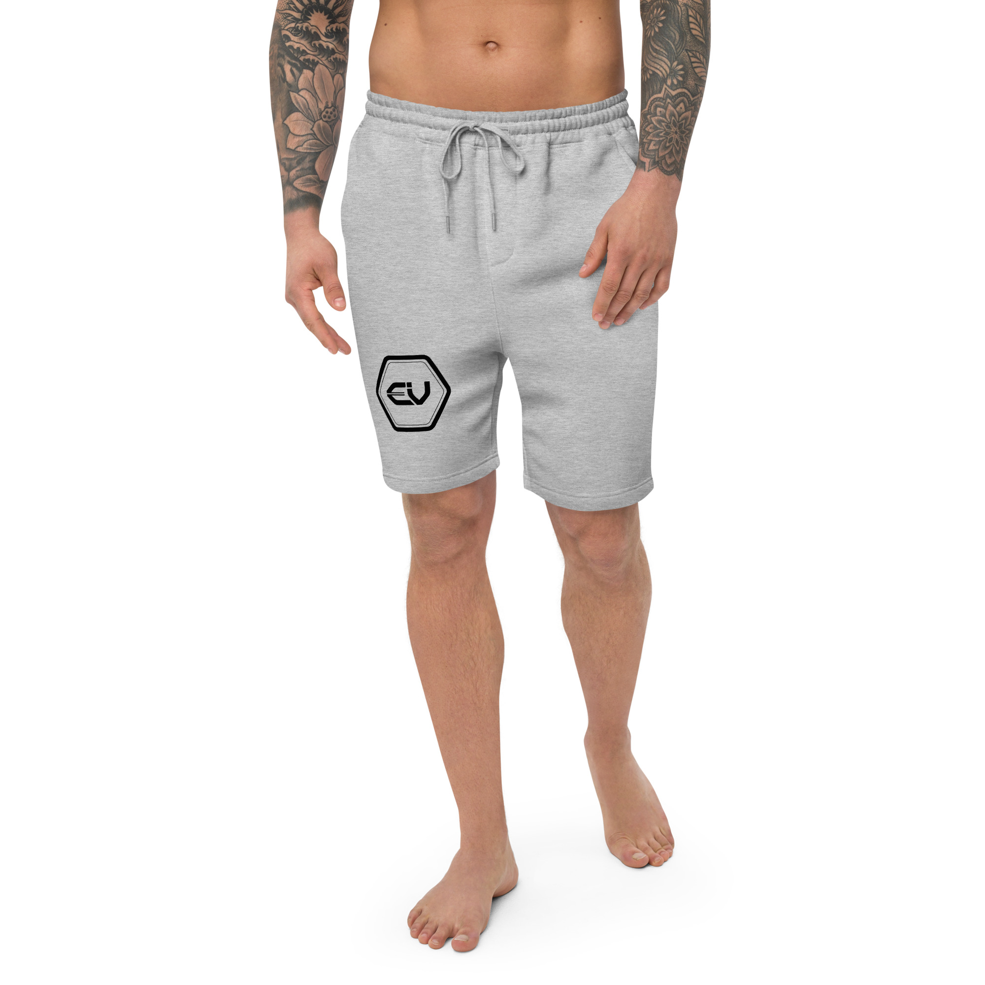 mens fleece shorts heather grey front 649ed482a65e7.jpg