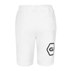 mens fleece shorts white back 649feb933907b