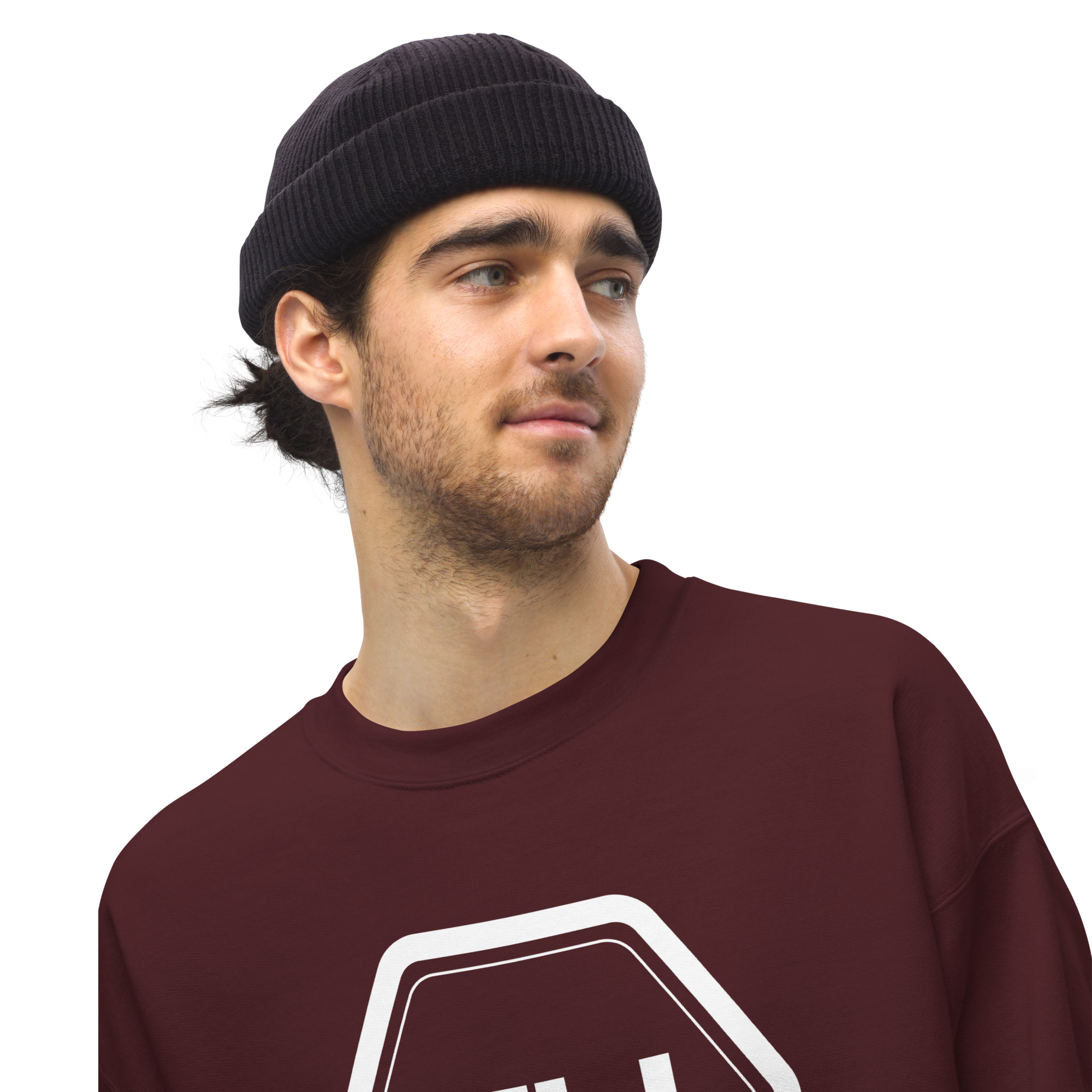 unisex crew neck sweatshirt maroon front 649eb119b517d.jpg