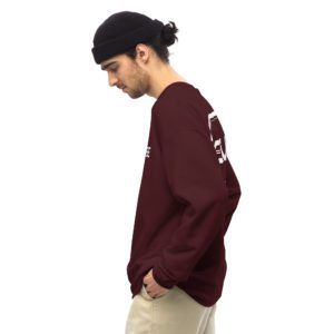unisex crew neck sweatshirt maroon left 649eb53ceebc9.jpg