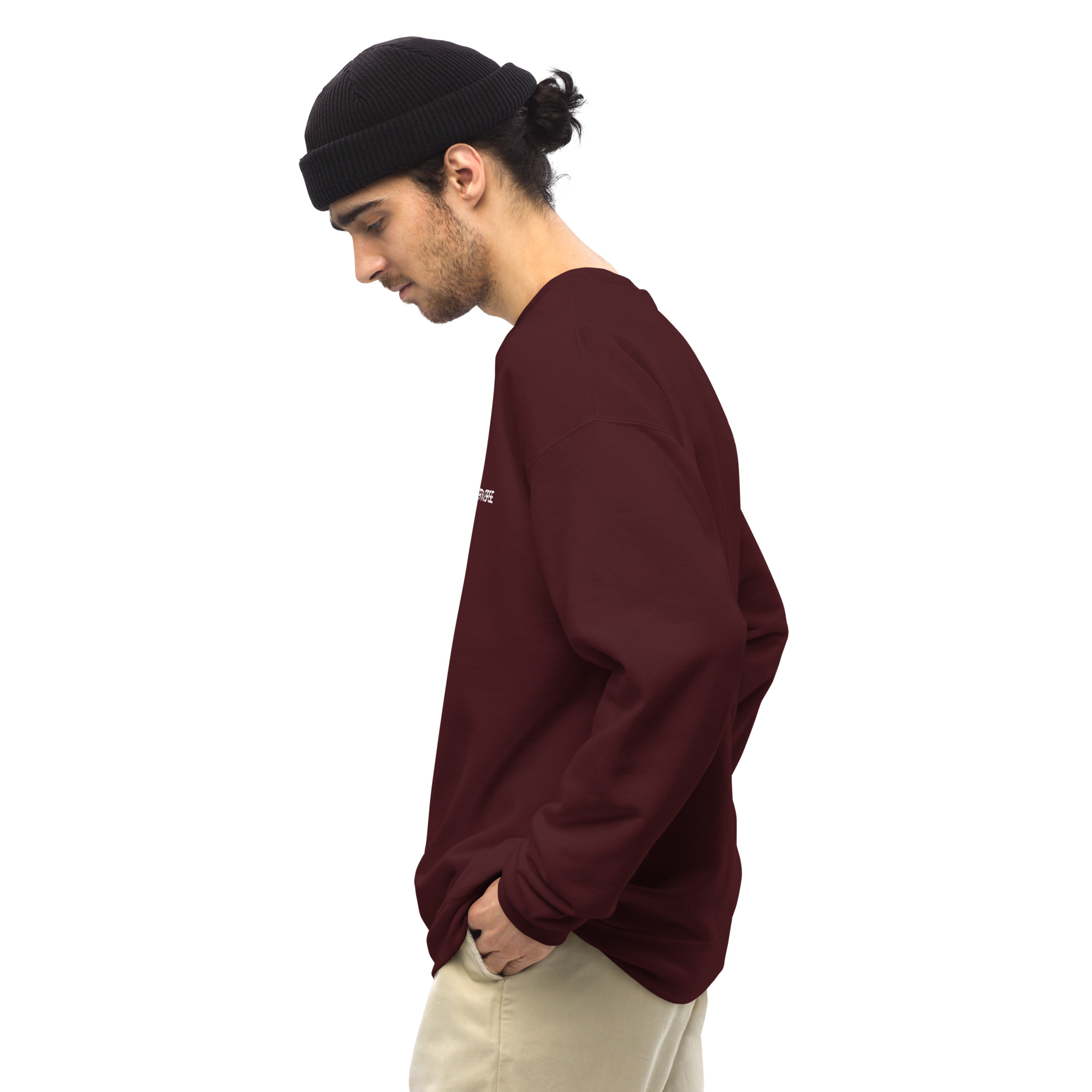 unisex crew neck sweatshirt maroon left 649eb5d78b01d.jpg