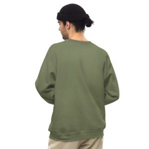 unisex crew neck sweatshirt military green back 649eb08a18868.jpg