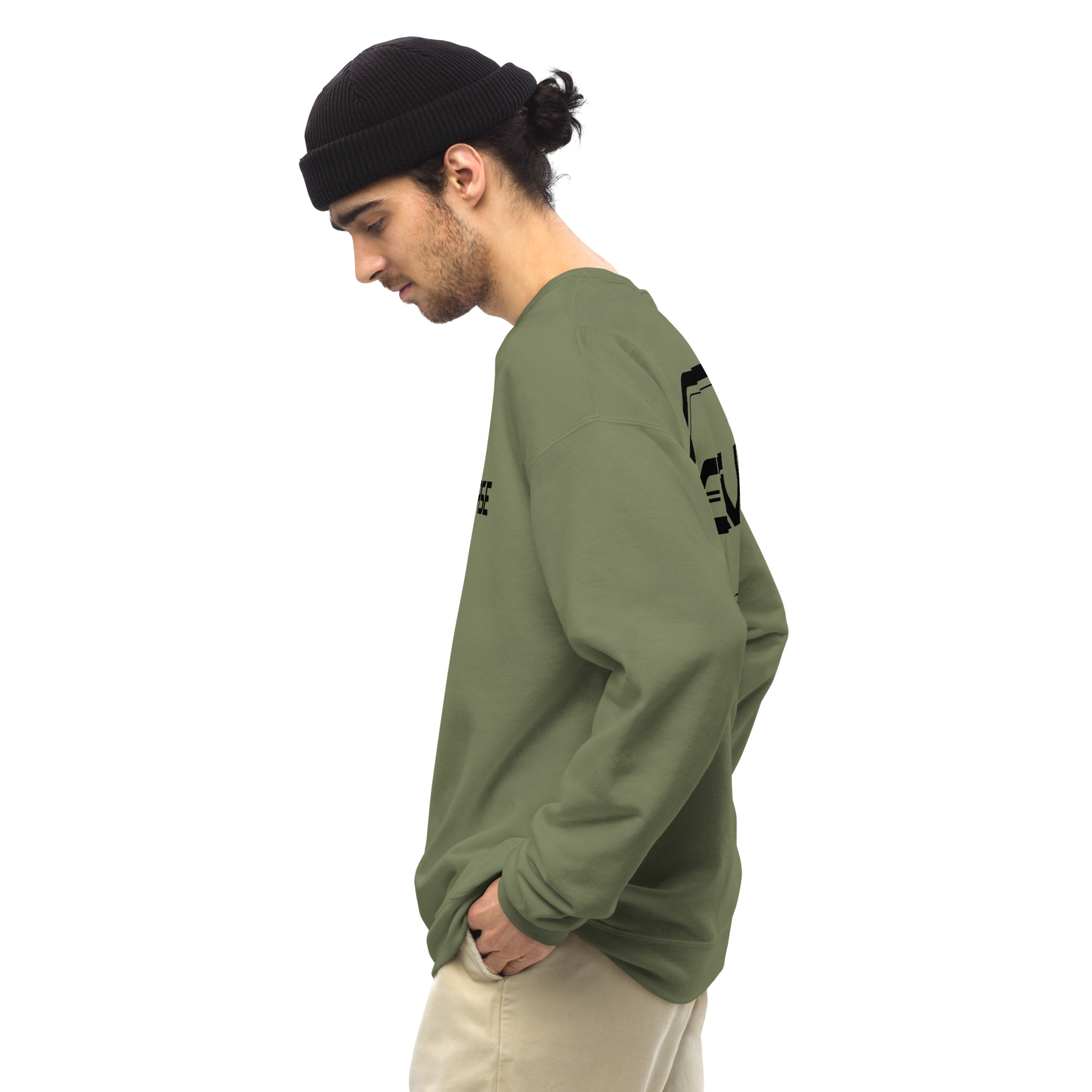 unisex crew neck sweatshirt military green left 649eb15c68626.jpg