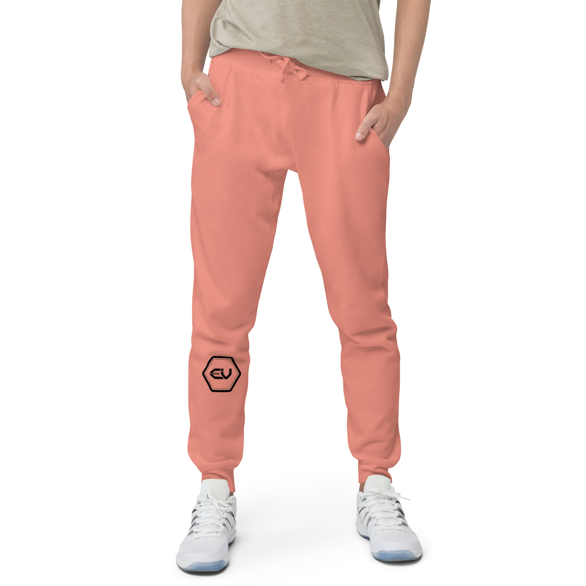 unisex fleece sweatpants dusty rose front 649ed6e0ea73c.jpg