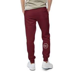 unisex fleece sweatpants maroon back 649ed6a4d8137.jpg