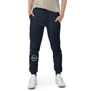 unisex fleece sweatpants navy blazer front 649ed72ee3a11.jpg