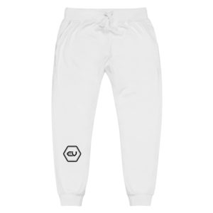 unisex fleece sweatpants white front 649ed6e0e88ee.jpg