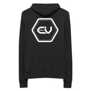 unisex lightweight zip hoodie charcoal black triblend back 649ed1acd9e93.jpg