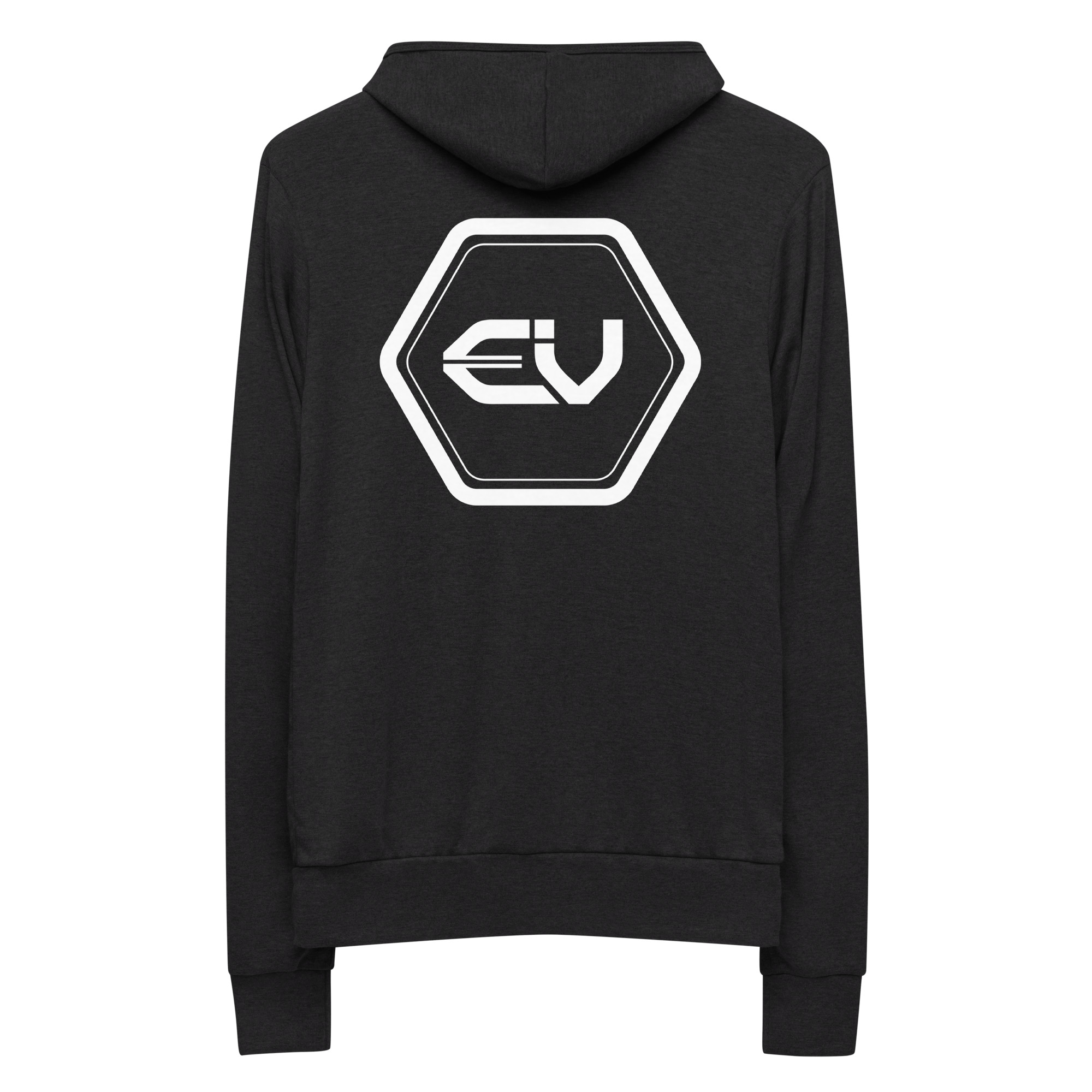 unisex lightweight zip hoodie charcoal black triblend back 649ed1acd9e93.jpg