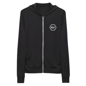 unisex lightweight zip hoodie charcoal black triblend front 649ed2a00a754.jpg
