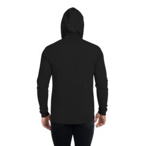 unisex lightweight zip hoodie solid black triblend back 649ed21599ac9.jpg