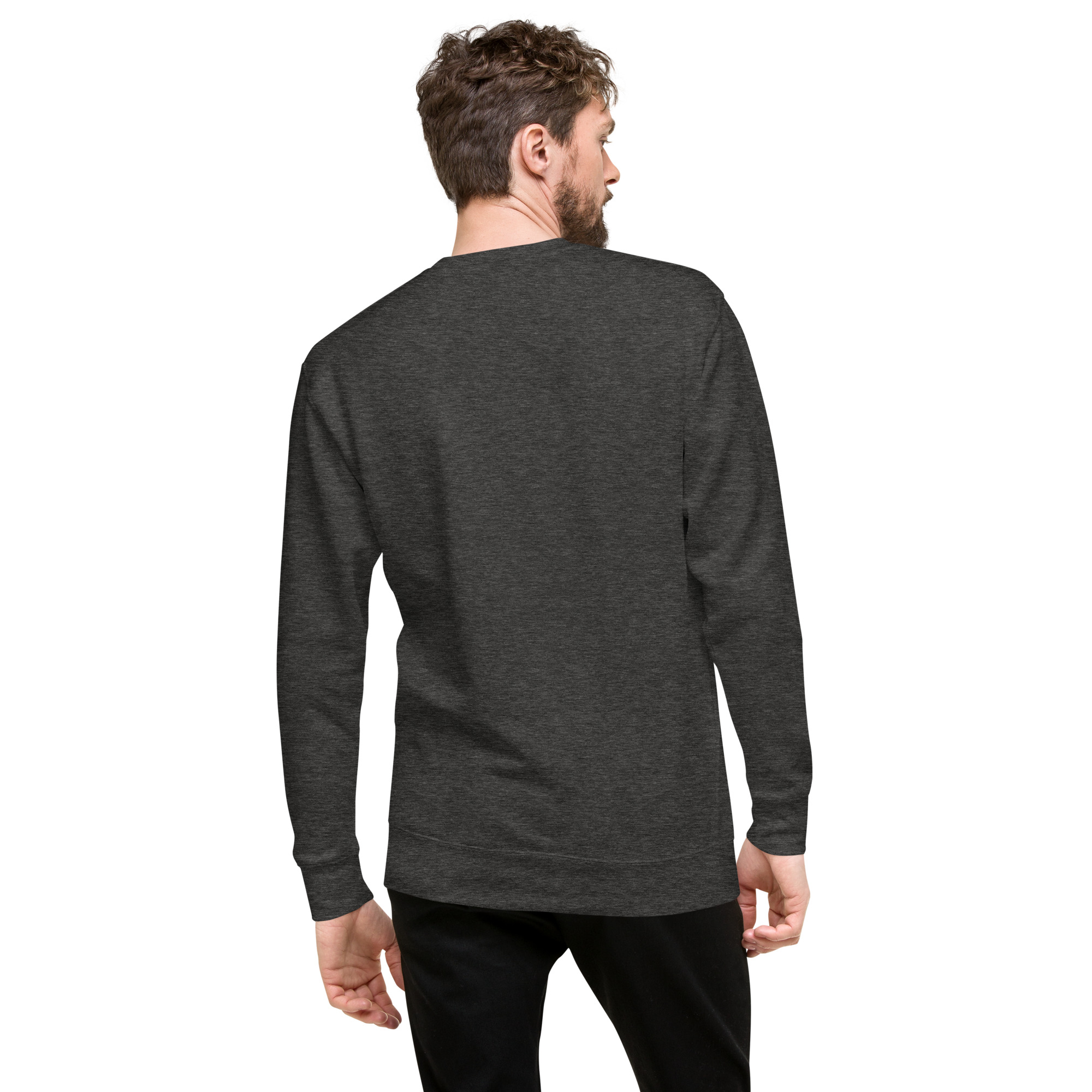 unisex premium sweatshirt charcoal heather back 649edaf3585e0.jpg