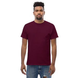 mens classic tee maroon front 64a2b848d3eb3.jpg