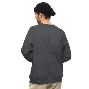 unisex crew neck sweatshirt dark heather back 64a2af5d456f4.jpg