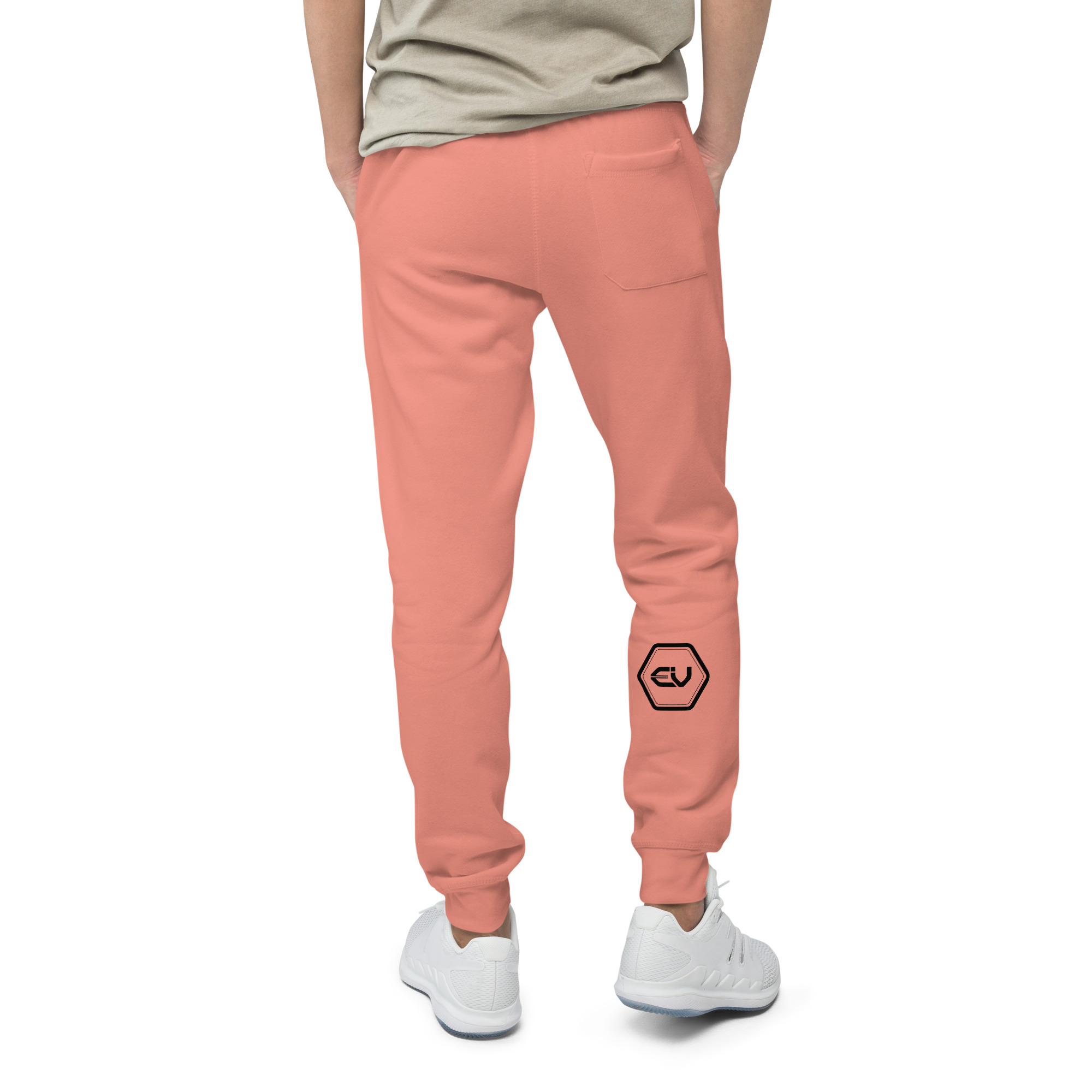 unisex fleece sweatpants dusty rose back 649fea09cb8d3.jpg