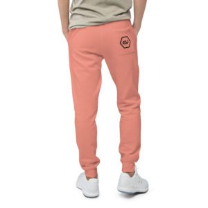 unisex fleece sweatpants dusty rose back 649fea7ed631d.jpg